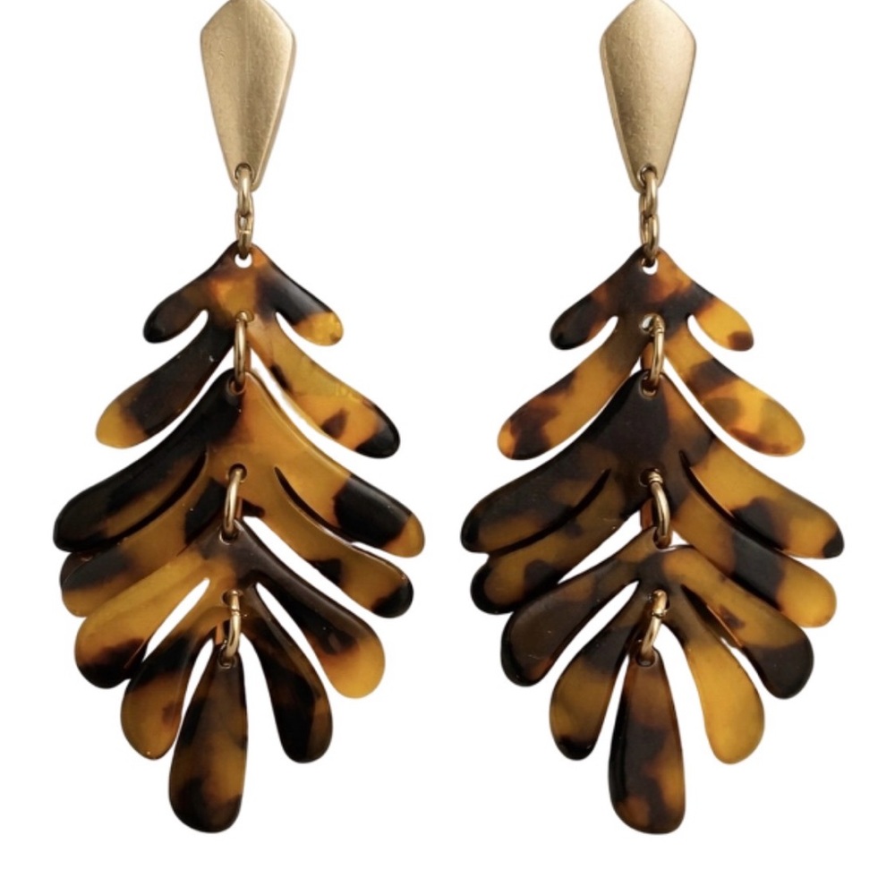 Oversized Statement Tortoise Shell Gradient Squar… - image 2